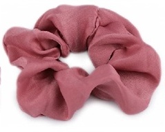 Sametové Scrunchie gumičky do vlasů - StaroRůžové
